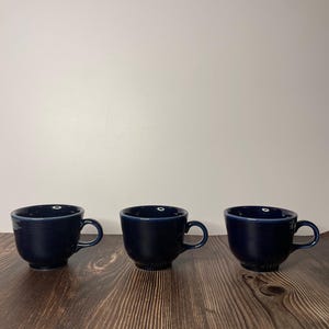 Vintage Homer Laughlin Fiestaware Indigo/Dark Blue Cups (Sold Separately)