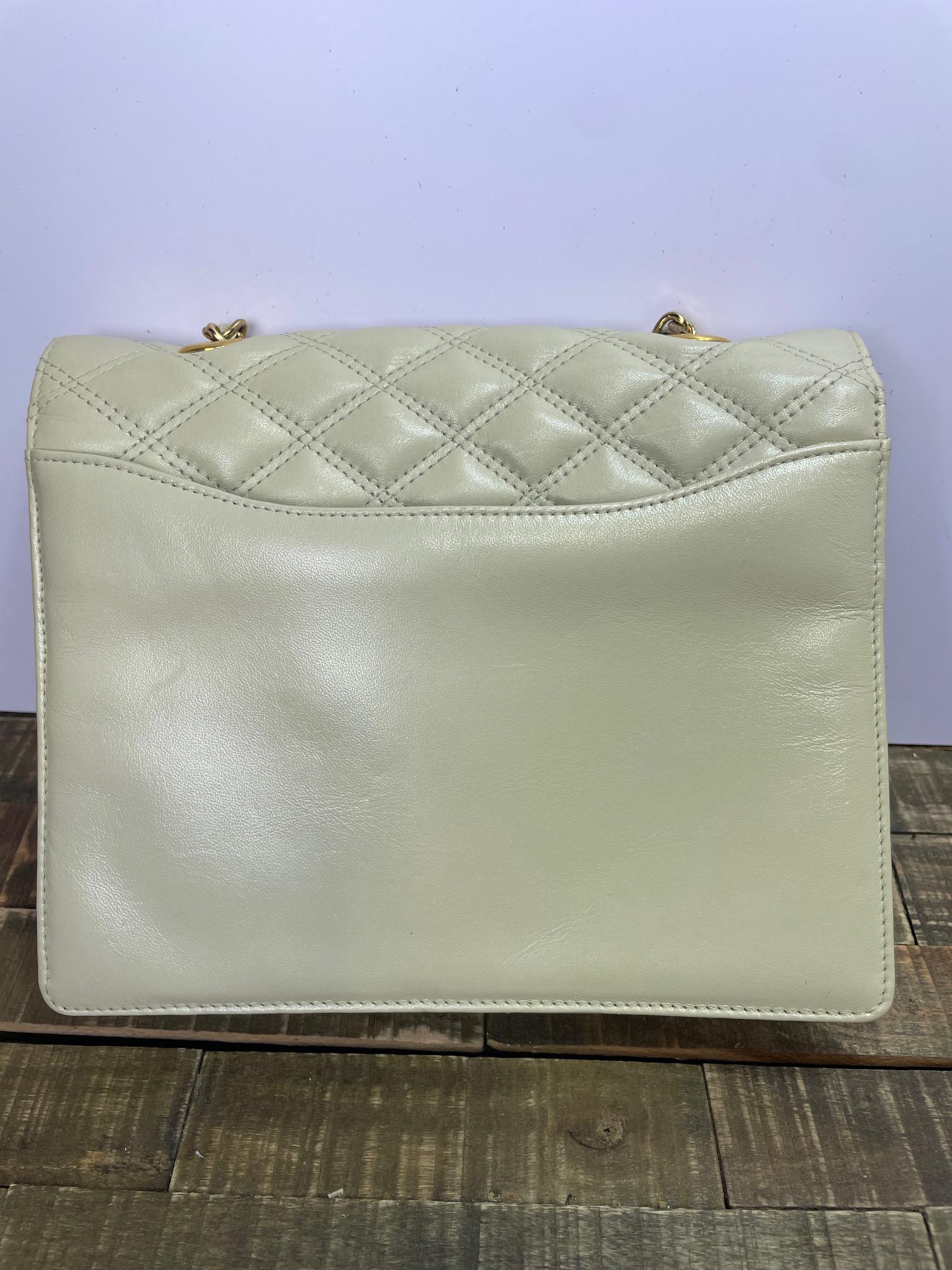 Vintage Monet Quilted Shoulder Purse With Gold-tone Chain - Etsy