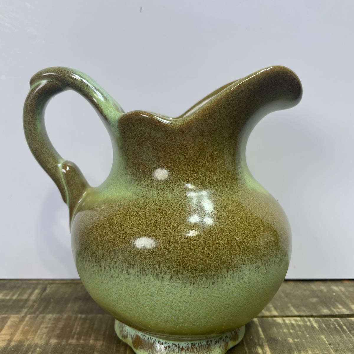 Vintage Frankoma Prairie Green Pitcher/creamer - Etsy
