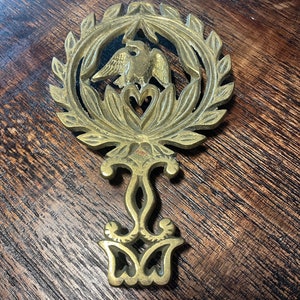 Vintage Cast Brass Trivet