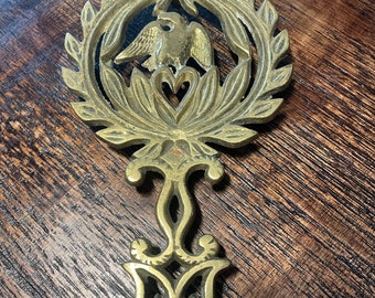 Vintage Cast Brass Trivet