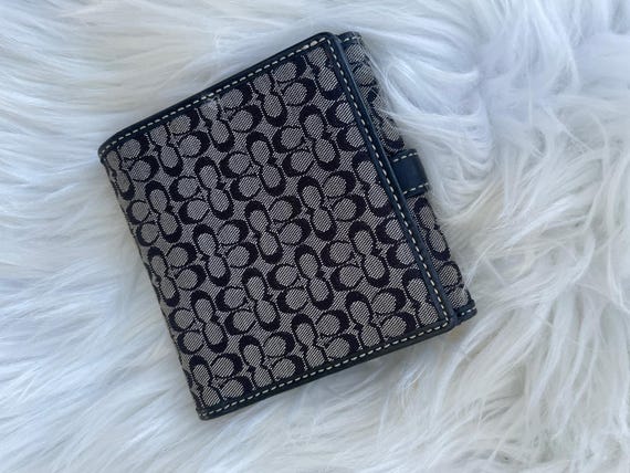 Coach Black and Gray Signature Small C Wallet wit… - image 2