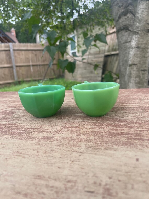 Vintage Pair of Akro Agate Children's Tea Cups - Etsy