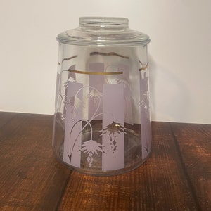 Vintage Bartlett Collins Rare Lavender Tropic Jar with Lid