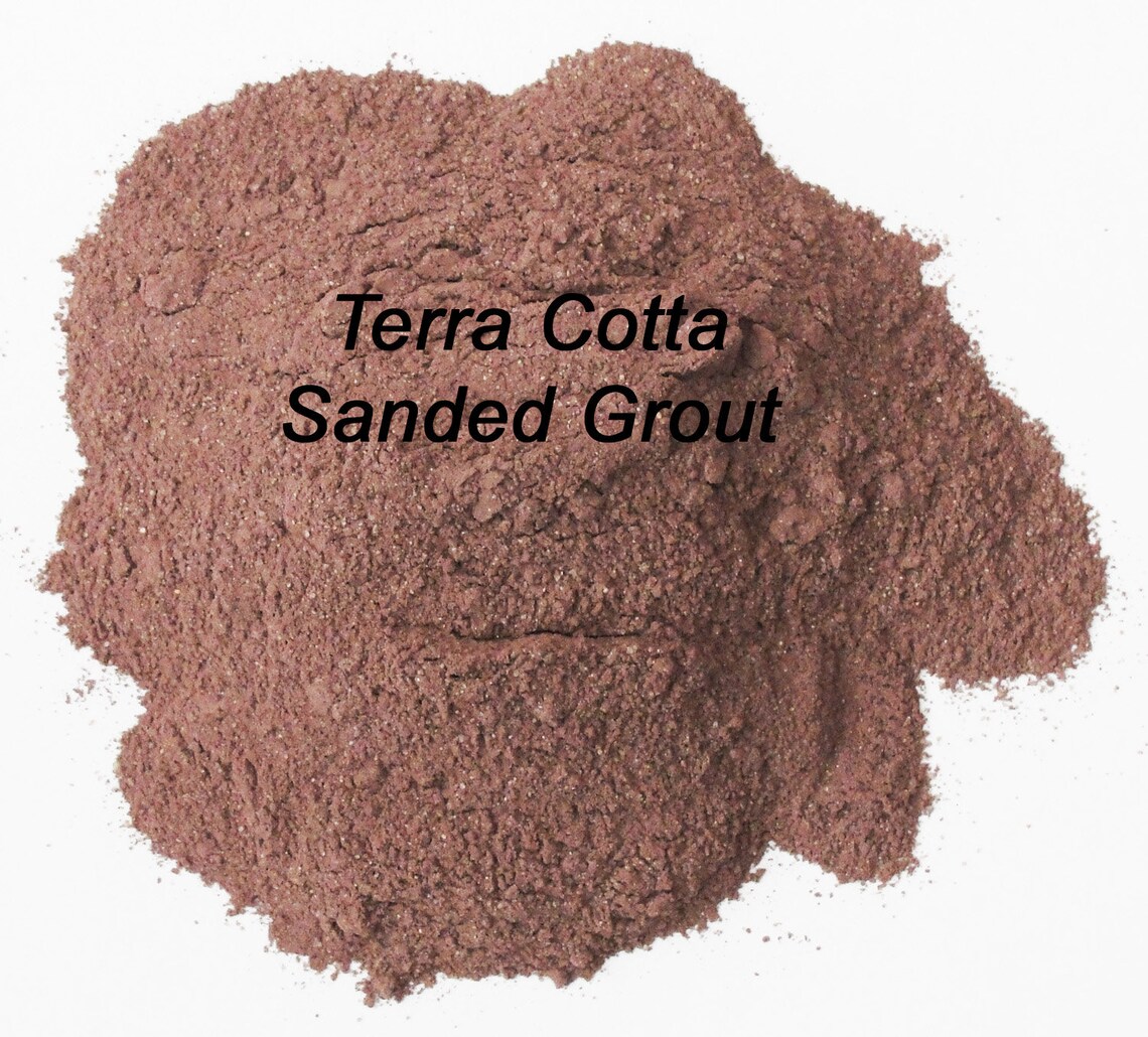 TERRA COTTA Sanded Mosaic Tile Grout Rust Brown Polymer Etsy