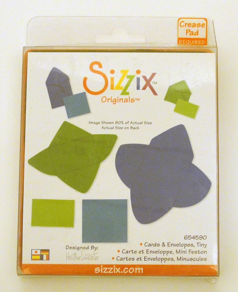 Sizzix Originals Die Cut Tiny Cards and Envelopes #654590 Paper Cutter