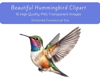 Kolibri Clipart, Kolibri PNG, Kolibribilder Transparent Bakgrund, Papperspyssel, Utskrivbar Akvarell Clipart, Skräpjournal