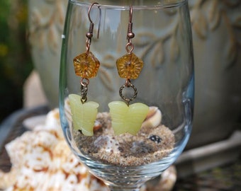 Butterflies and Flower Earrings