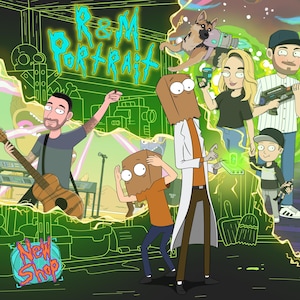 SALE! Custom Rick and morty Poster Portrait- Anime Me Custom Art Poster Rick - Mother&#39;s Day Gift for Parents Funny rick and morty Cartoon