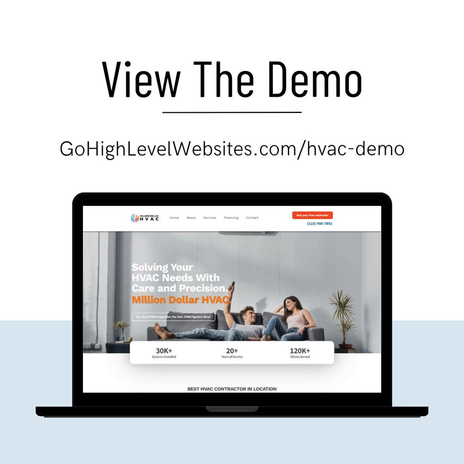 Gohighlevel HVAC Website Template Etsy