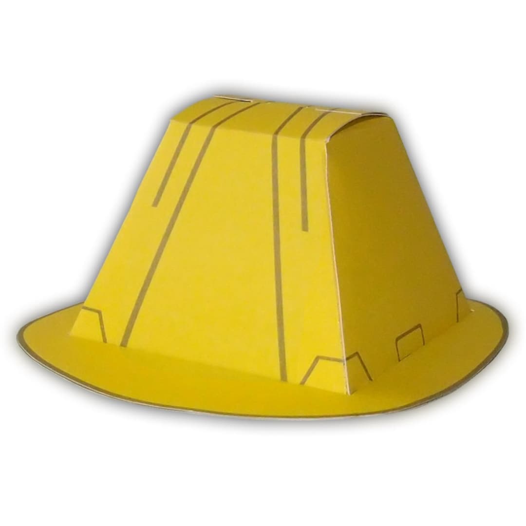 Construction Hard Hat Favor Gift Box Party Printable Color Etsy