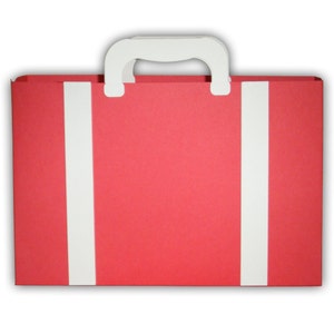 Small Suitcase Luggage Favor Printable Color Template Digital PDF (custom colors available)