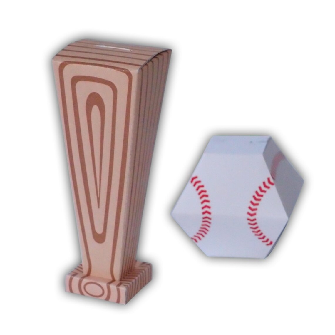 Baseball Bat DIY Digital PDF Gift Box Favor Party Printable Etsy
