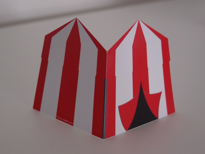 Carnival Circus Tent Blank Cards or Party Invitations Etsy