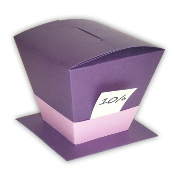 Alice In Wonderland Mad Hatter Hat Favor Gift Box Printable - Diy Mad Hatter Hat Card Box