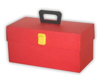 Modèle couleur imprimable boîte cadeau boîte à outils PDF numérique (couleurs personnalisées disponibles)