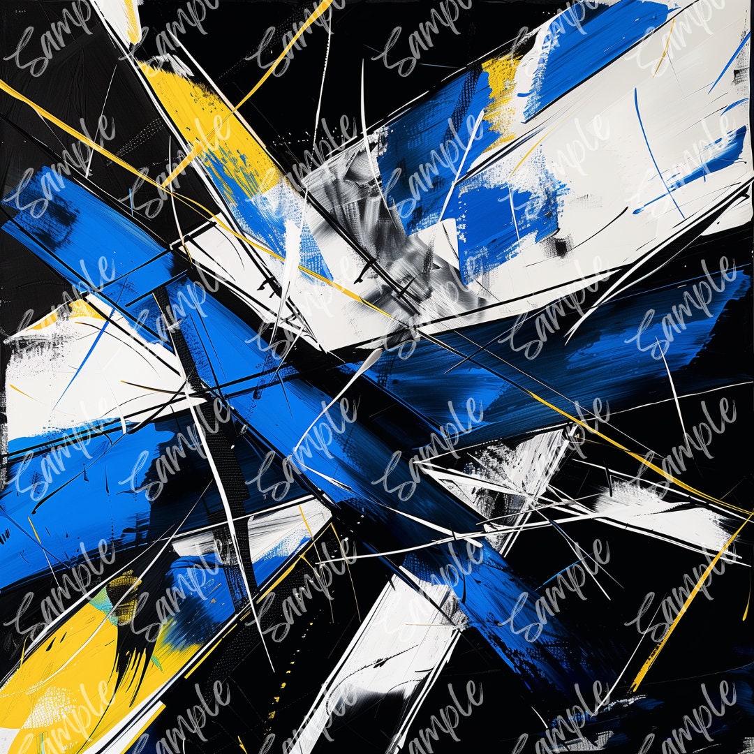 Vegeta Super Saiyan Abstract Art Print Dragonball Z Inspired 7 Aspect ...