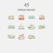 Public Transportation Clipart Pack for Commercial Use, Watercolor ...