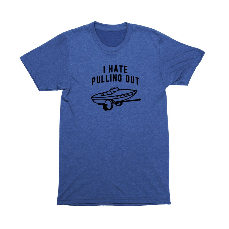 Funny Boating Shirts for Men, I Hate Pulling Out Graphic Tee, Boat Day Shirt bild 7