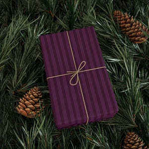 Purple Stripe Wrapping Paper: Elegant Gift Wrap, 90 GSM Fine Art Paper image 7