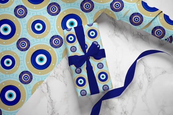 Greek Evil Eye Wrapping Paper: Good Luck Charm Gift Wrap