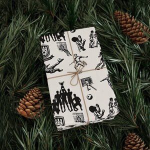 Vintage Soccer Wrapping Paper: Sports Fan Gift Wrap image 7