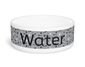 Keramik-Wassernapf für Haustiere // Geschenk für Hunde und Katzen