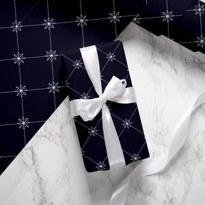 Nautical Navy Blue Wrapping Paper: Coastal Gift Wrap
