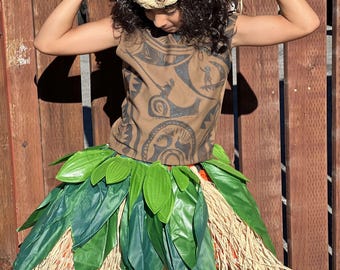 Disfraz tribal nativo de Maui Moana
