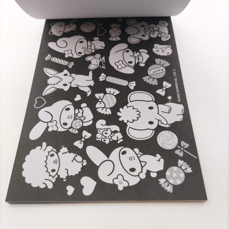 Sanrio Coloring Book 2022 Japan Design , Sanrio Characters Black ...