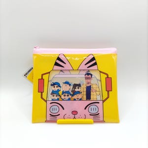 Crayon Shin Chan Pouch Japan Design , Shin Chan Mini Flat Pouch , shin chan Items