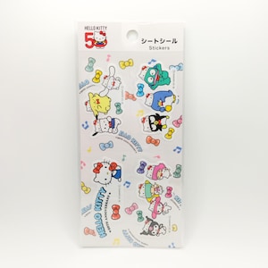 Pegatinas de Hello Kitty 2023, diseño del 50.º aniversario, pegatinas de Sanrio, amigos de Sanrio, aniversario de Hello Kitty