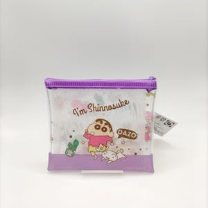 Crayon shin chan Pouch Japan Design , Shin chan Mini Flat Pouch , Shin chan Items