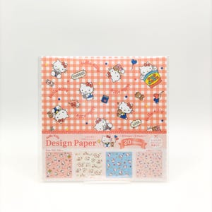 Hello Kitty Design Paper 2024 Japan Limited, 5,9x5,9 pollici 20 fogli 4 tipi di modello