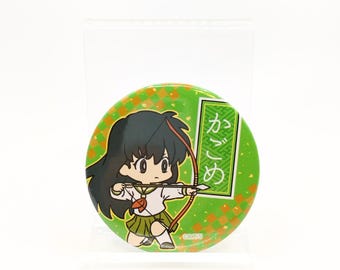Inuyasha Badge Japan design , Kagome Can Badge , Inuyasha Item , Rumiko Takahashi