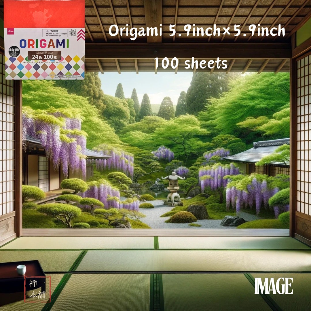 Japanese Paper Origami, 24 Colors Origami Pack, Paper 5.9x5.9 Inches ...