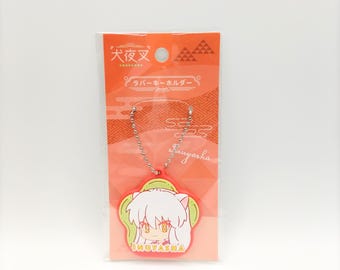 Inuyasha Key Chain Japan Design , Inuyasha Rubber Key Chain , Rumiko Takahashi Rare from Japan
