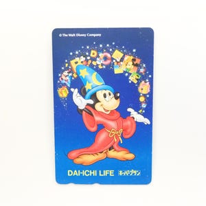 Cartões telefônicos japoneses com design do Mickey Mouse, cartões da Disney muito raros do Japão
