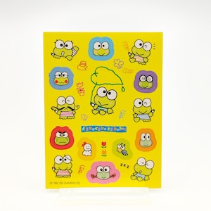 Kero Kero Keroppi Stickers 2005 Japan Limited, Sanrio Stickers, Sanrio vrienden, Zeer Zeldzaam
