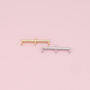 18K Gold filled Halskette Strang Stecker, Multi Halskette Trenner, Detangler Layering Verschluss