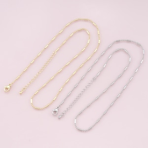 Or 18 carats rempli pour collier, bracelet, fabrication de bijoux à bricoler soi-même, taille de l&#39;offre : 18 + 2 pouces