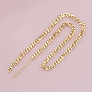 Gold Oval Chain,18K Gold Filled Oval for Necklace Bracelet DIY Jewelry Making Supply