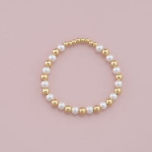 Gold Perlen Kette, 18K Gold Filled Perlenarmband, halb fertige Armbänder, Armbänder für die Schmuckherstellung
