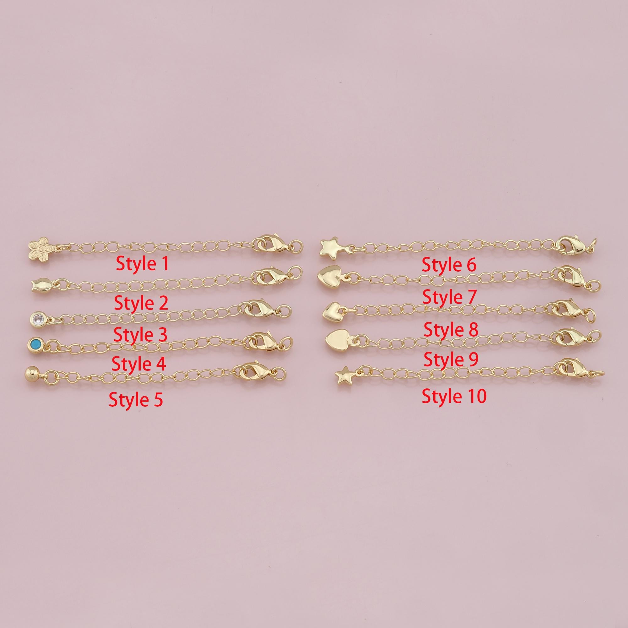 100 Prolunghe Per Collana In Acciaio Oro 18K - Estensori Per Braccialetti E Cavigliere Fai Da Te - Foto 8