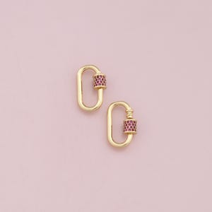 18 kt gold filled ovale karabijnsluiting, gesp, karabijnsluiting, draaisluiting, voor doe-het-sieraden