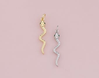 18 kt gold filled slanghanger, sierlijke slangenbedelarmband ketting voor het maken van sieraden: