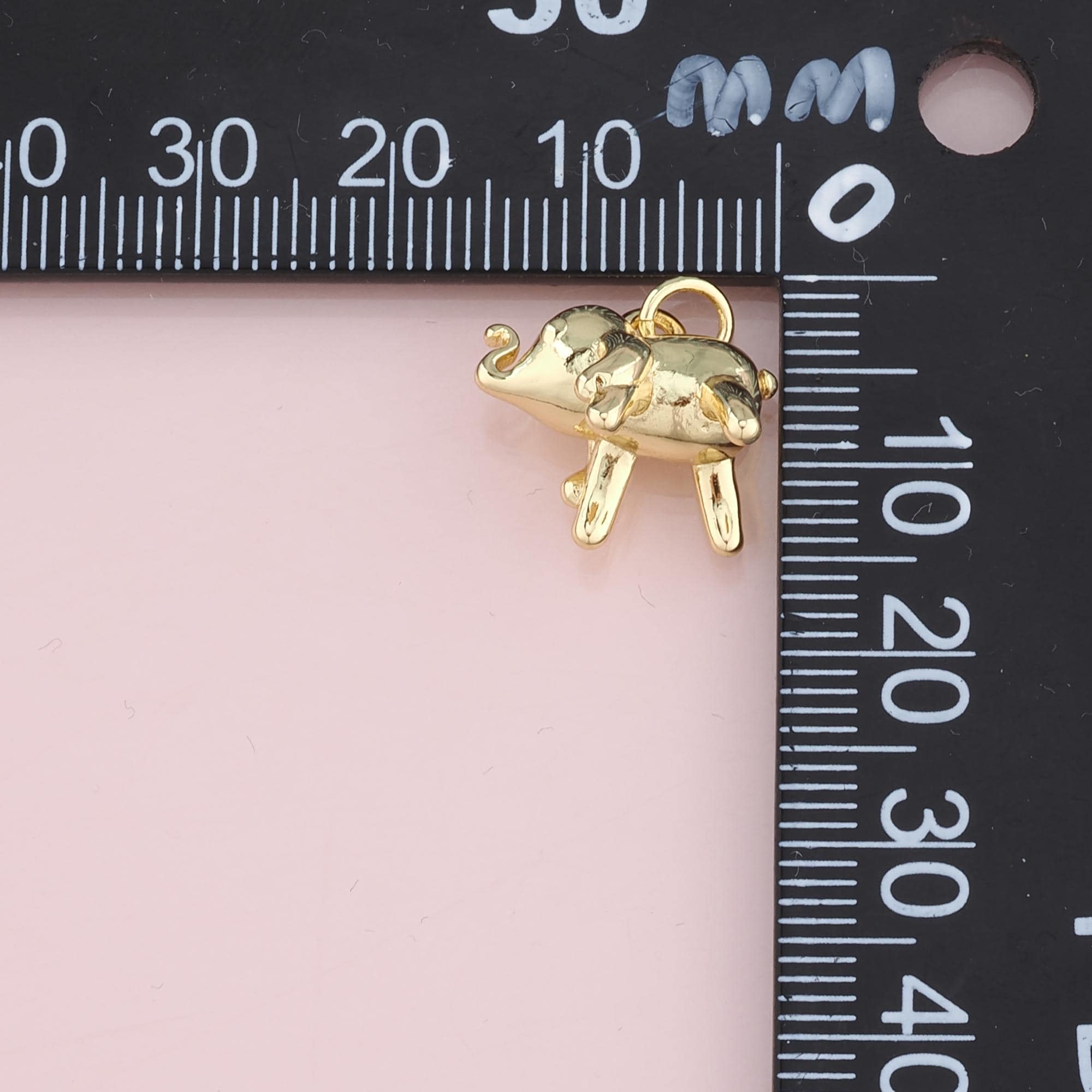 Charm (pendentif) En Or Jaune 18 Carats (750) - Motif éléphant - NEUF Avec étiquettes