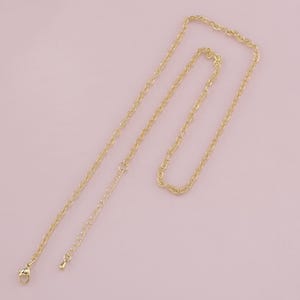 Gold Oval Chain,18K Gold Filled Oval for Necklace Bracelet DIY Jewelry Making Supply