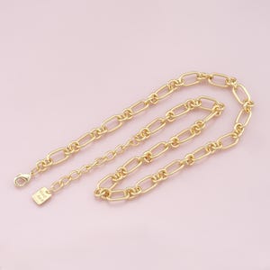 Gold Oval Chain,18K Gold Filled Oval for Necklace Bracelet DIY Jewelry Making Supply