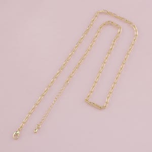 Gold Oval Chain,18K Gold Filled Oval for Necklace Bracelet DIY Jewelry Making Supply